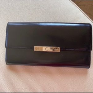 Black leather Cartier wallet